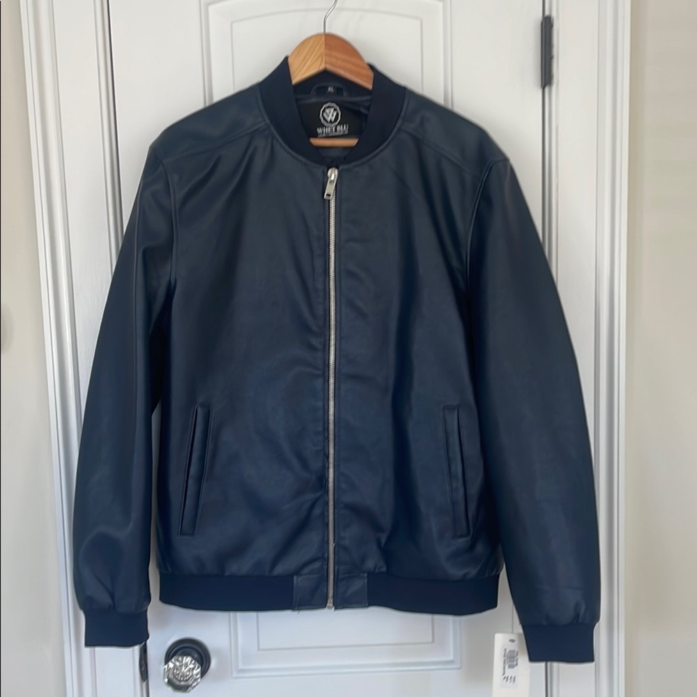 NWT OVERSIZED NAVY Bomber Jacket. Size XL